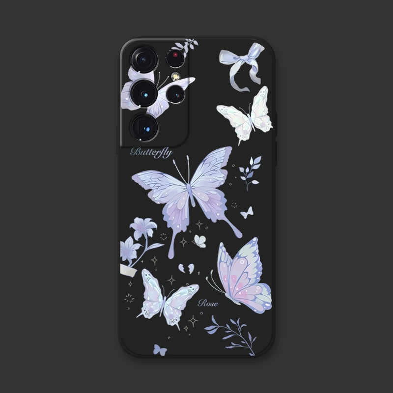 Butterfly Shockproof Silicone Phone Case For Samsung