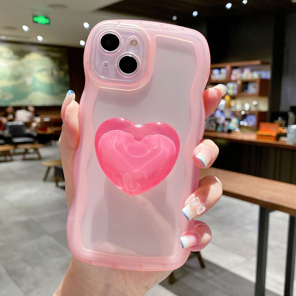 Love stand wavy edge case for iPhone