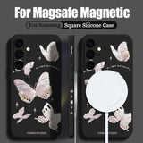 Butterfly Magnetic Drop-Proof Phone Case For Samsung