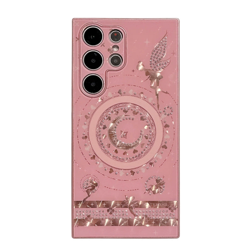 New All-inclusive Diamond Star and Moon Mobile Phone Case For Samsung