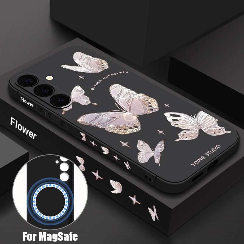 Butterfly Magnetic Drop-Proof Phone Case For Samsung