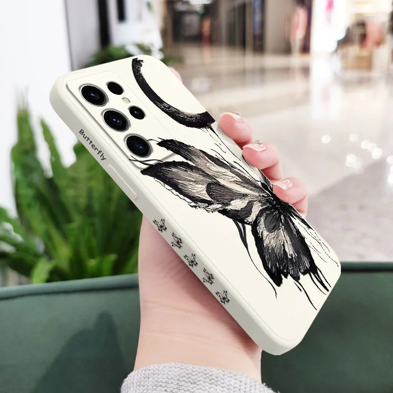 Painting Butterfly Phone Case For Samsung