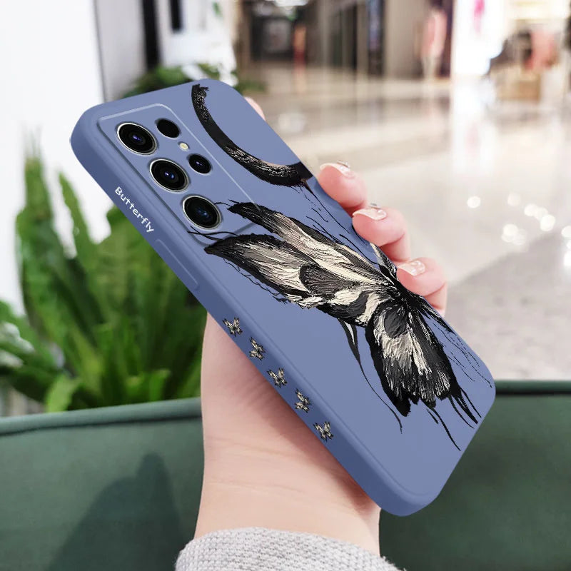 Painting Butterfly Phone Case For Samsung