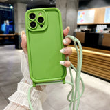 Crossbody Adjustable Lanyard Strap Rope Soft Case For iPhone