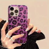 Leopard Print Stylish Lovely Heart Soft Phone Case For iPhone