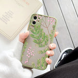 Retro Banana Leaf Flower Phone Case For iPhone