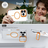 Clear Acrylic  Original Cover  Invisible Lens Stand Holder Phone Case For iPhone