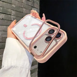 Luxury Bracket Stand Magnetic With Lens Protector Phone Case for iPhone