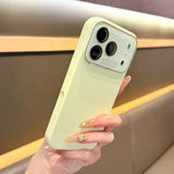 Luxury Silicone Solid Color Shockproof Versatile  Camera Metal Frame Protective Case For iPhone