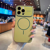 Original Liquid Silicone Large Window Phone Case For iPhone