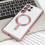 Luxury Transparent Plating Phone Case For Samsung