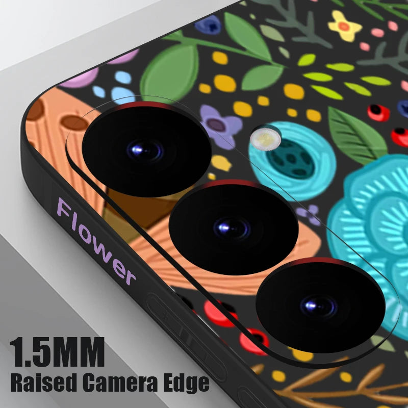 Flowers Soft TPU Phone Case For Samsung