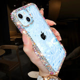 Custodia di lusso con diamanti glitterati per iPhone