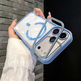 Luxury Bracket Stand Magnetic With Lens Protector Phone Case for iPhone