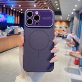 Original Liquid Silicone Large Window Phone Case For iPhone