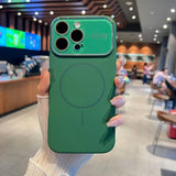 Original Liquid Silicone Large Window Phone Case For iPhone