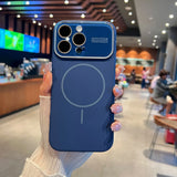 Original Liquid Silicone Large Window Phone Case For iPhone