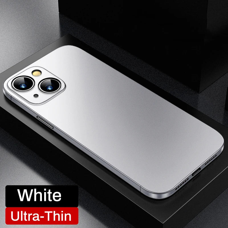 Ultra Thin Matte Translucent Case For iPhone
