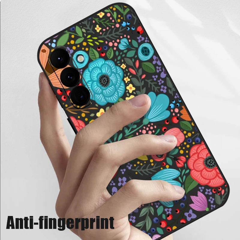 Flowers Soft TPU Phone Case For Samsung