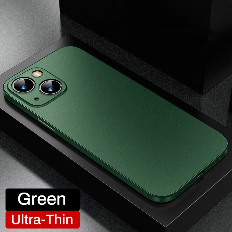 Ultra Thin Matte Translucent Case For iPhone