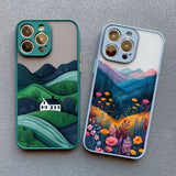 Mountain Forest Village Shockproof Phone Case For iPhone
