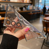 Plating Transparent TPU Wireless Charge Case For Samsung