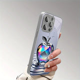 Luxury Aurora Diamond Water Drop For Apple Pattern Phone Case For iPhone