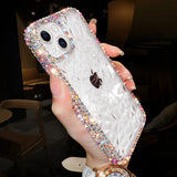 Custodia di lusso con diamanti glitterati per iPhone