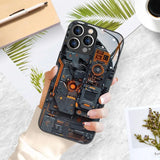 Creative Circuit Board Pattern Glass Material Phone Case For iPhone