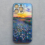 Floral Pattern Blue Flower Sea Phone Case For iPhone