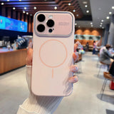 Original Liquid Silicone Large Window Phone Case For iPhone