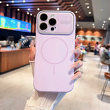 Original Liquid Silicone Large Window Phone Case For iPhone