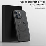 Luxury Leather Magnetic Case For iPhone