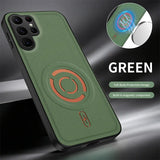 Solid Color Soft TPU Frame + PC PU Leather Phone Case For Samsung