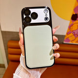 TPU PC Soft Leather Clear Plating Armor Case For iPhone