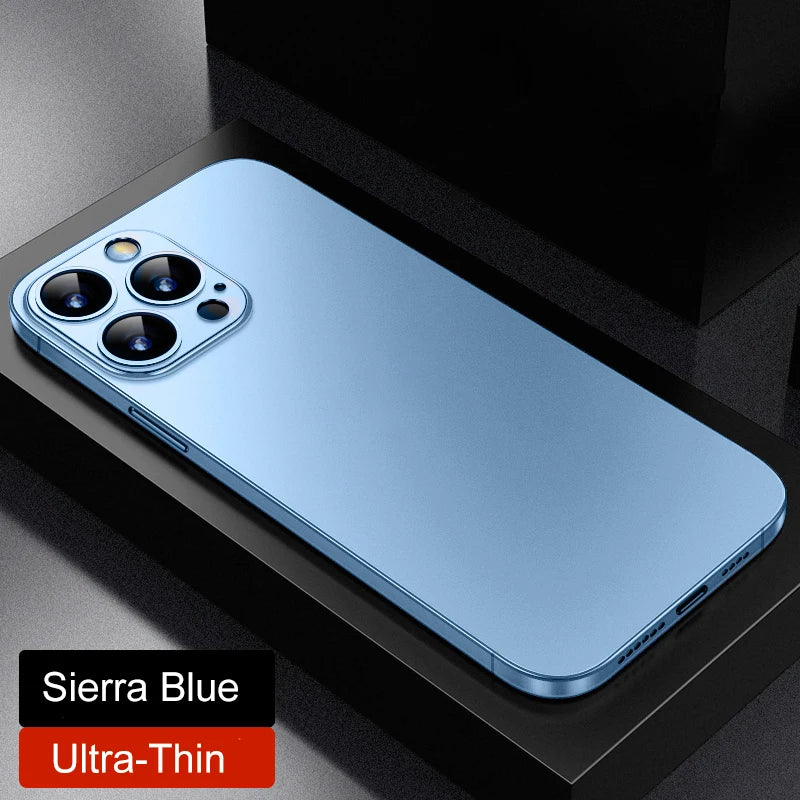 Ultra Thin Matte Translucent Case For iPhone