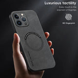 Luxury Leather Magnetic Case For iPhone