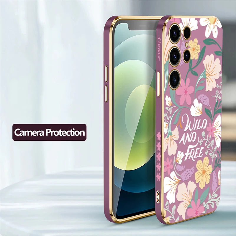 Flower Silicone Soft Case For Samsung