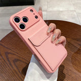 Card Slot Pocket Holder Wallet Case For iPhone