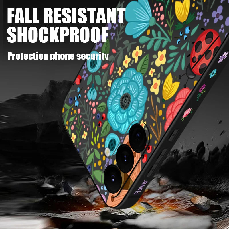 Flowers Soft TPU Phone Case For Samsung