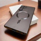 Magnetic Matte Soft Phone Case For Samsung