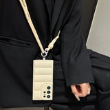 Crossbody Soft Down Jacket Phone Case For Samsung