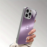 Exquisite printed logo High-end trend Glass TPU QHD PhoneCase for iPhone