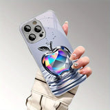 Luxury Aurora Diamond Water Drop For Apple Pattern Phone Case For iPhone