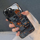 Creative Circuit Board Pattern Glass Material Phone Case For iPhone