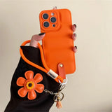 Lanyard Fashion Down Jacket  Strap Soft TPU Phone Case for iPhone