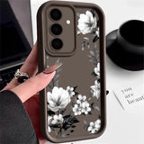 Flowers Print Soft Case For Samsung