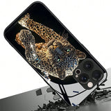 Cool Leopard Animal Print Glass Material Phone Case For iPhone
