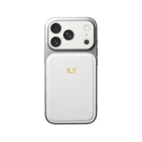 Personalise Gold Silver Initials Letter Leather Case for iPhone