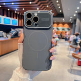 Original Liquid Silicone Large Window Phone Case For iPhone